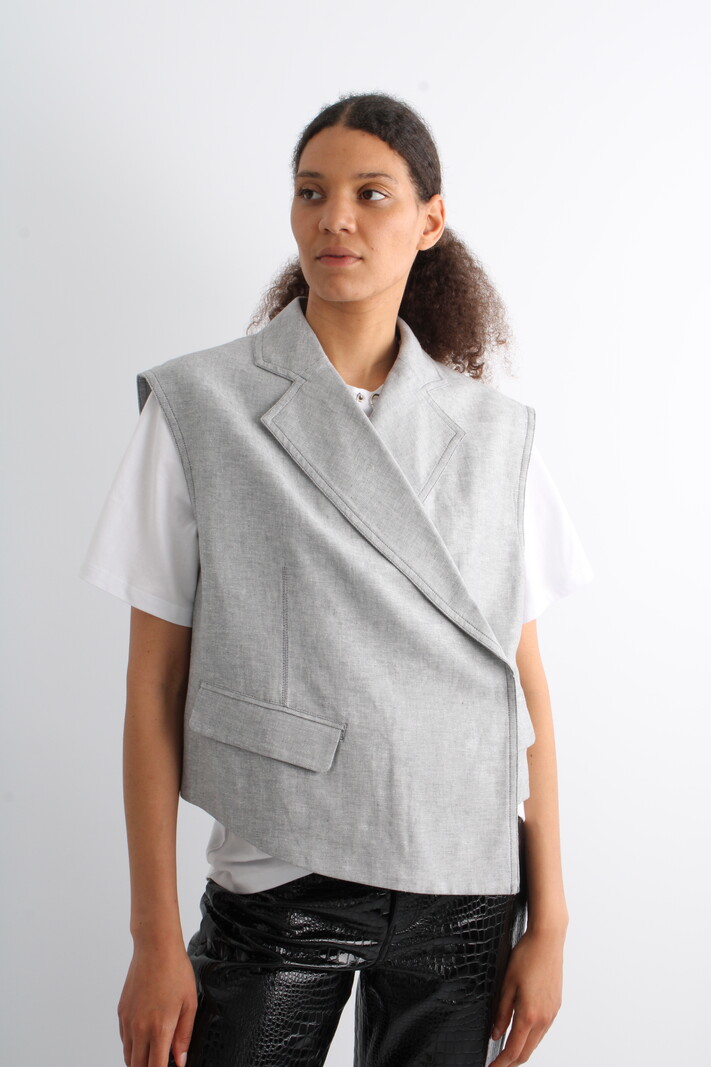 Remain Asymmetric Boxy Vest
