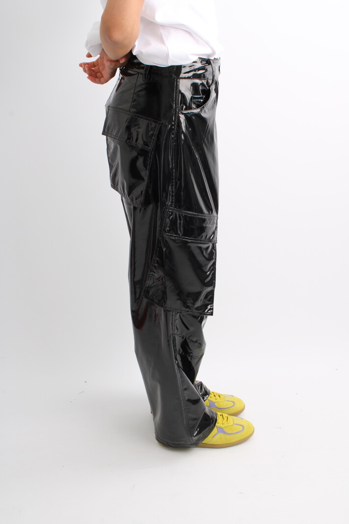 Rotate Patent Coated Cargo Broek