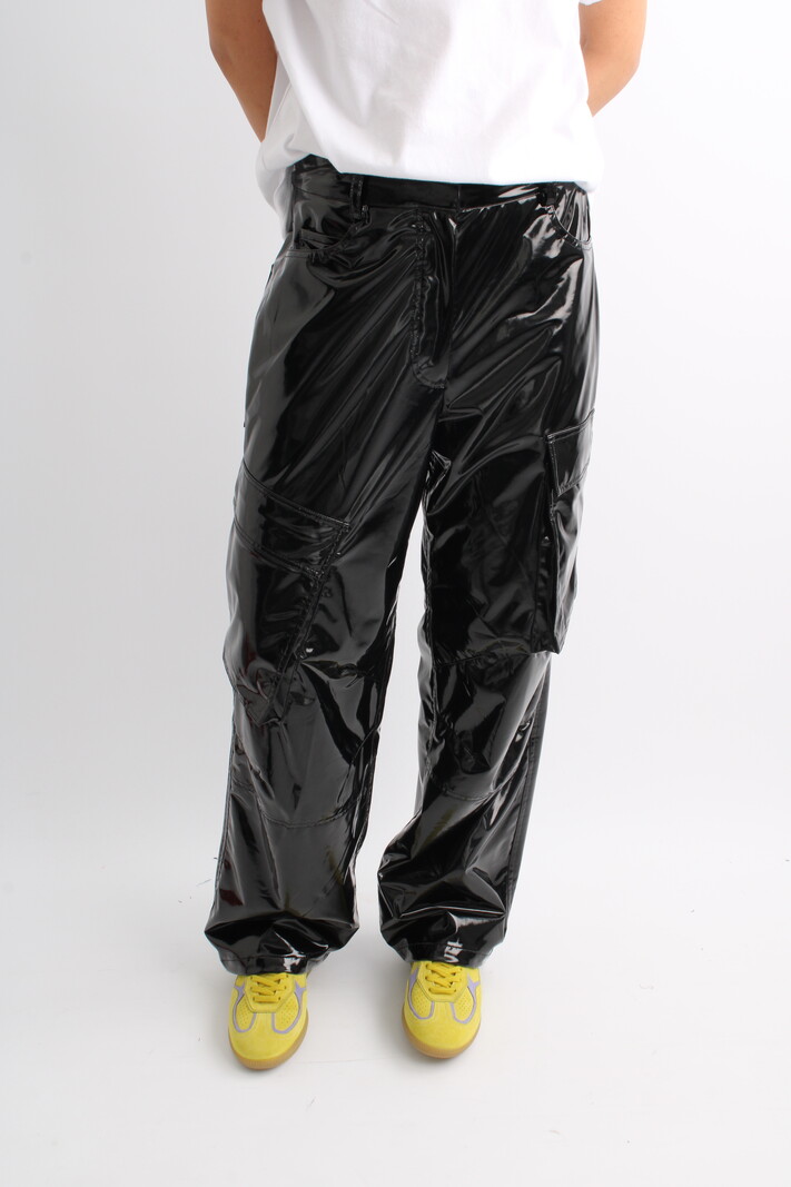 Rotate Patent Coated Cargo Broek