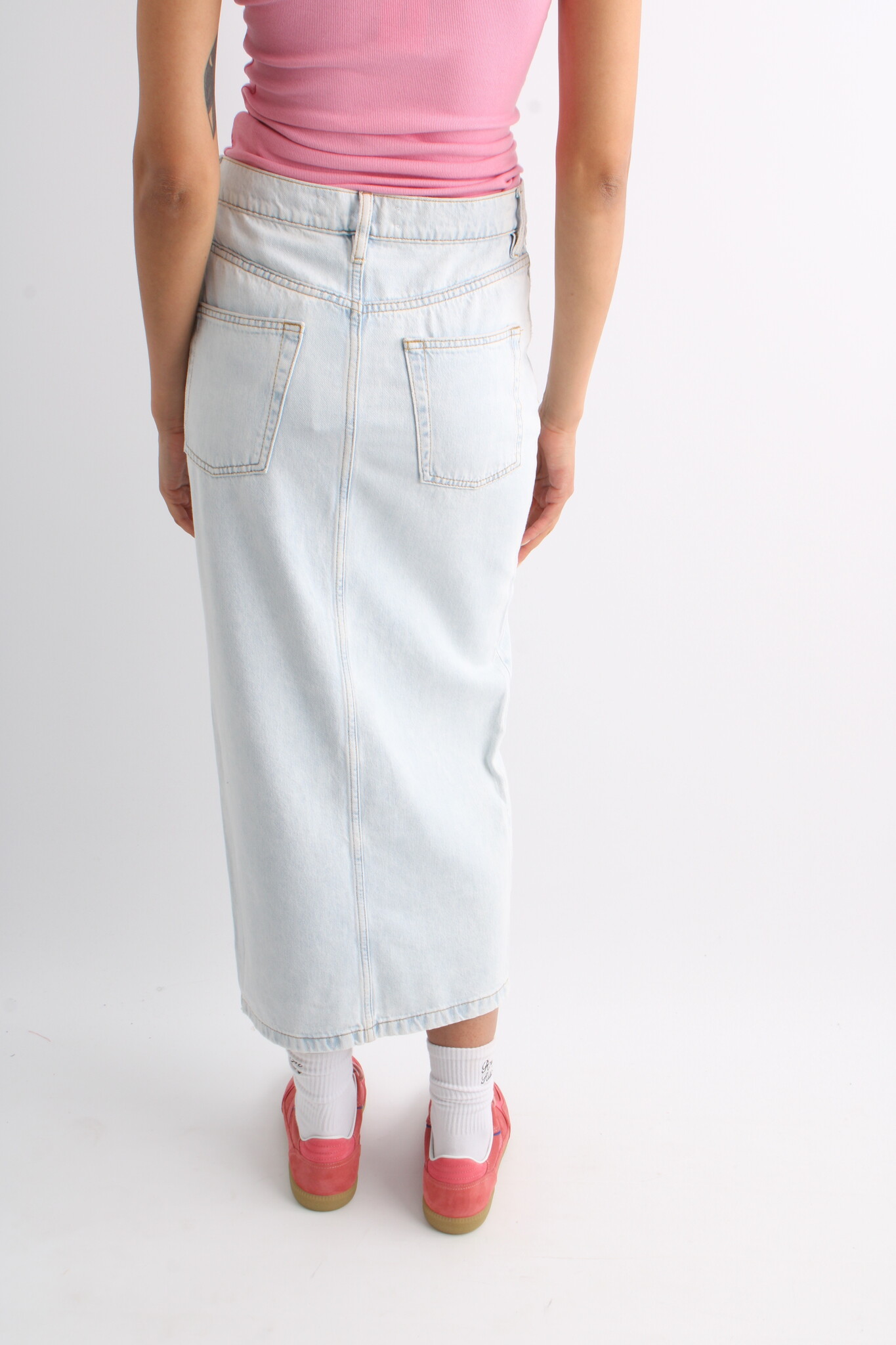 DAY Niki Soft Bleached Denim Skirt