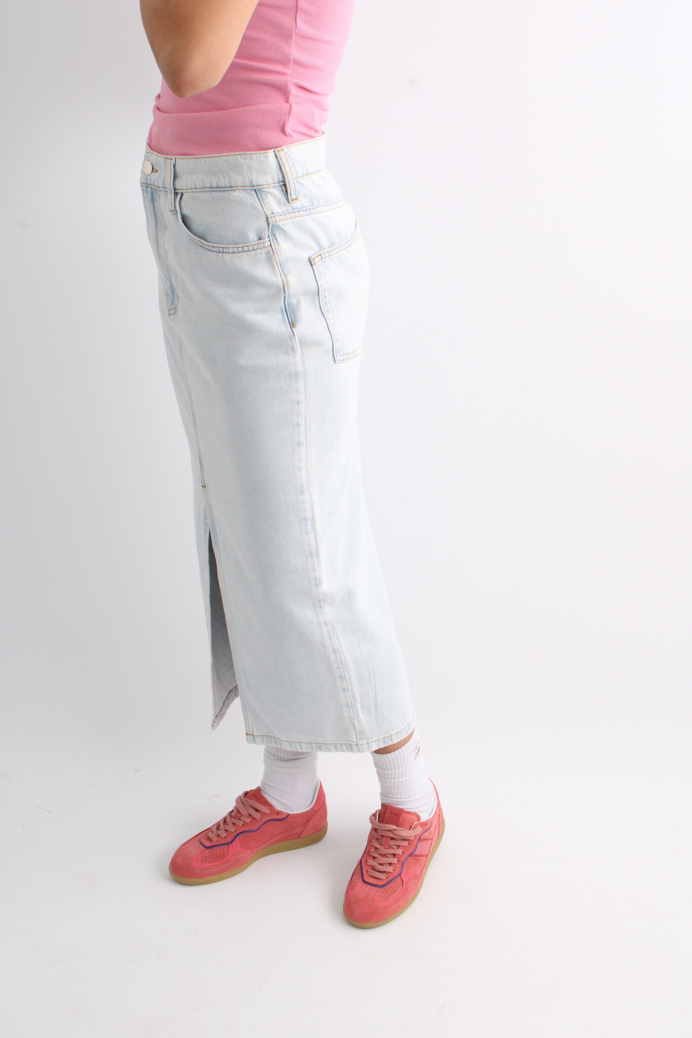 DAY Niki Soft Bleached Denim Skirt