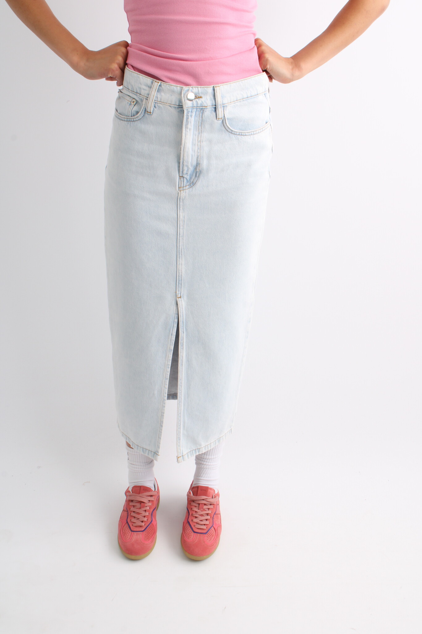 DAY Niki Soft Bleached Denim Skirt