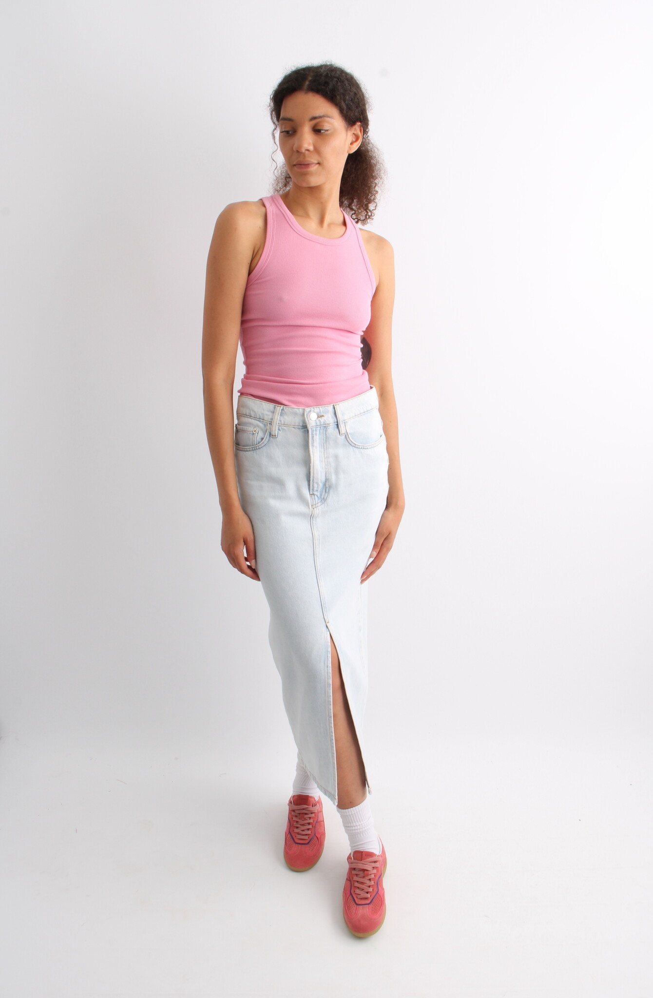 DAY Niki Soft Bleached Denim Skirt