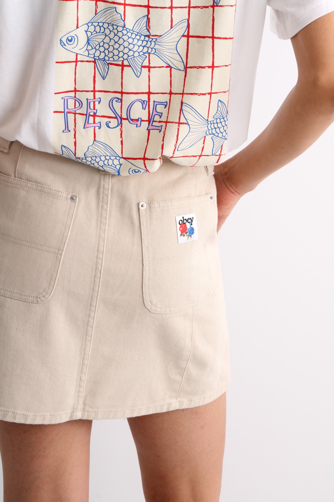 Obey Rebuilt Carpenter Skirt