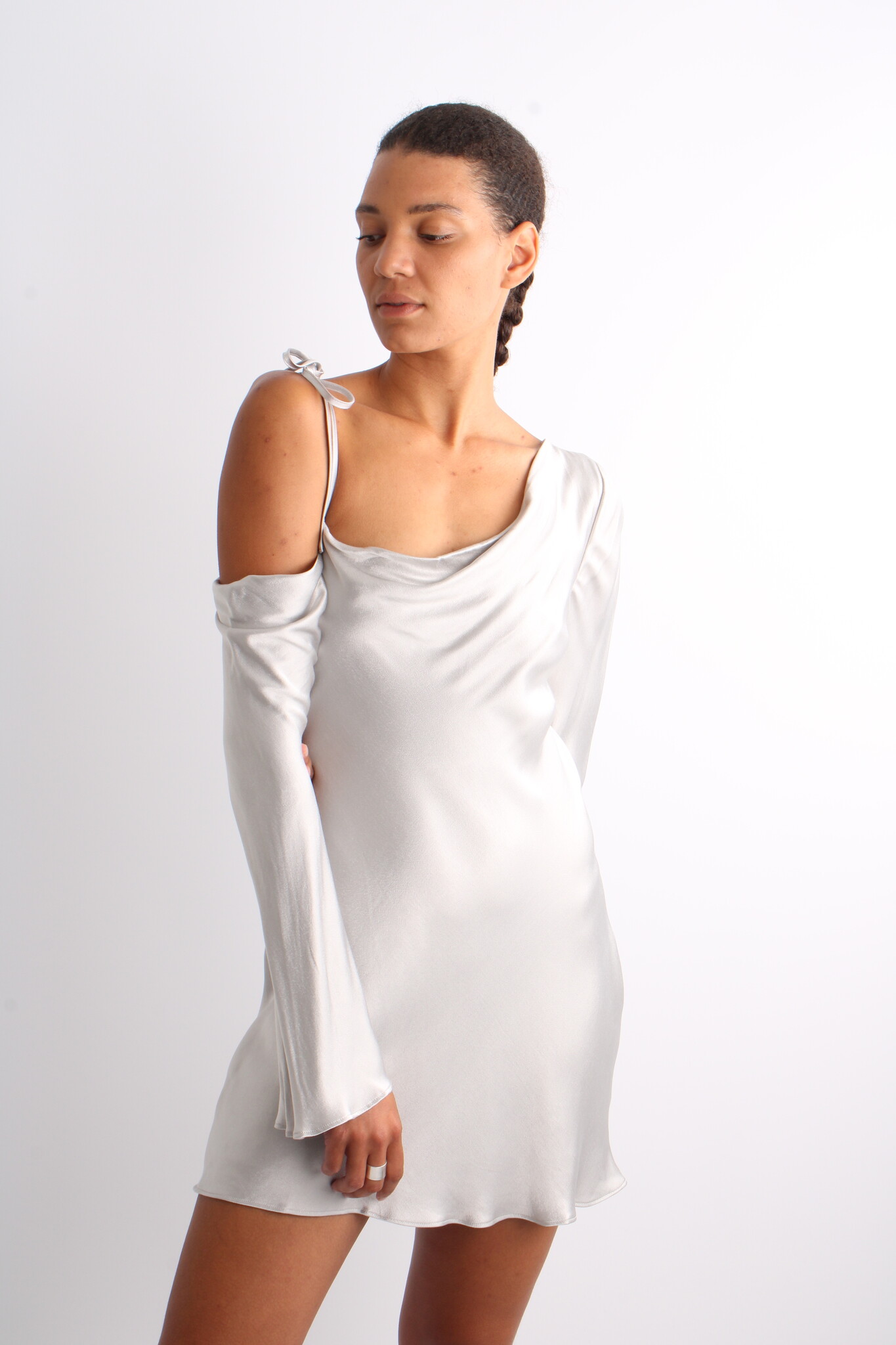 Shona Joy Sofia Asymmetrical Mini Dress