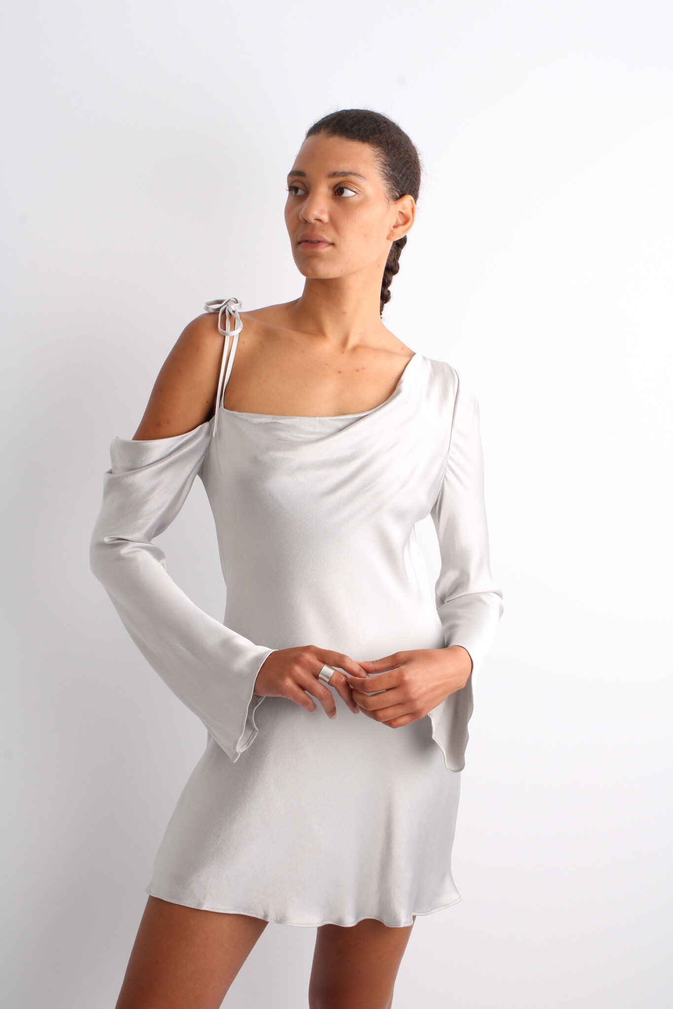 Shona Joy Sofia Asymmetrical Mini Dress