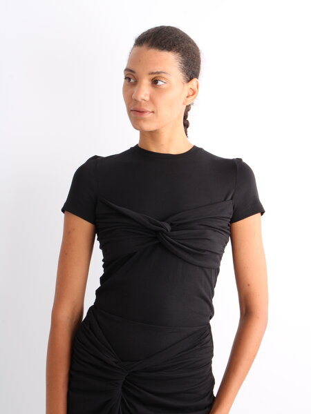 Rotate Fitted Twisted T-Shirt