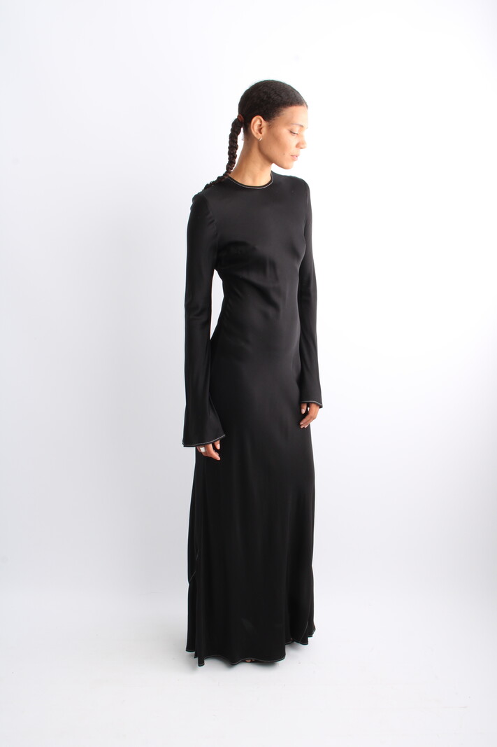 Rotate Satin Maxi Dress