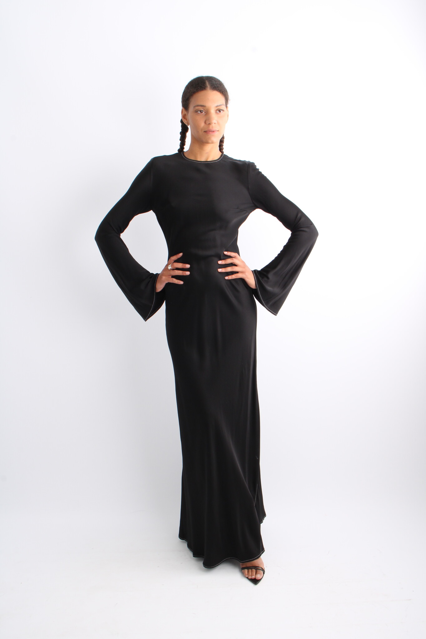 Rotate Satin Maxi Dress