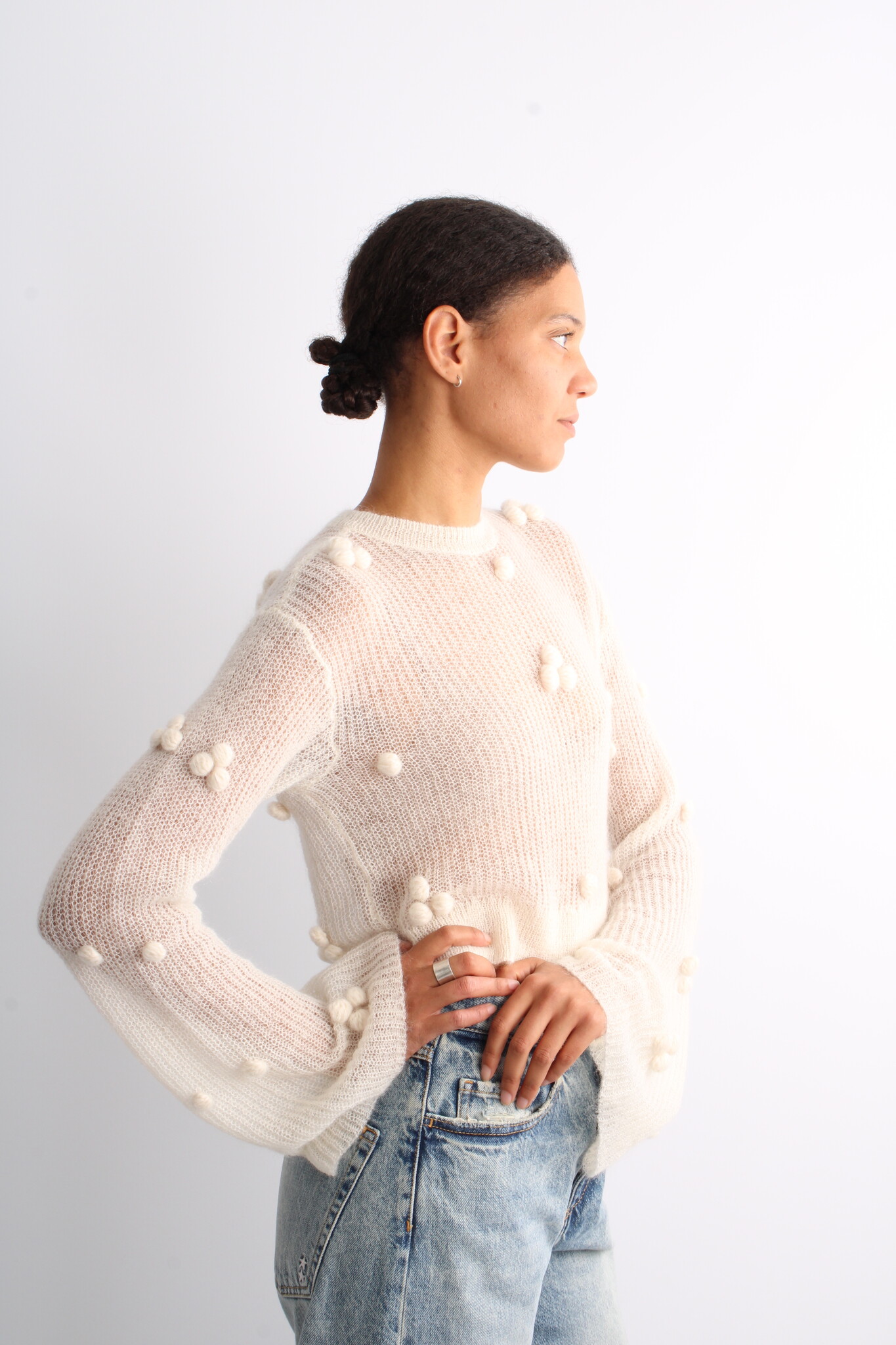 Rotate Light Knit LS Sweater