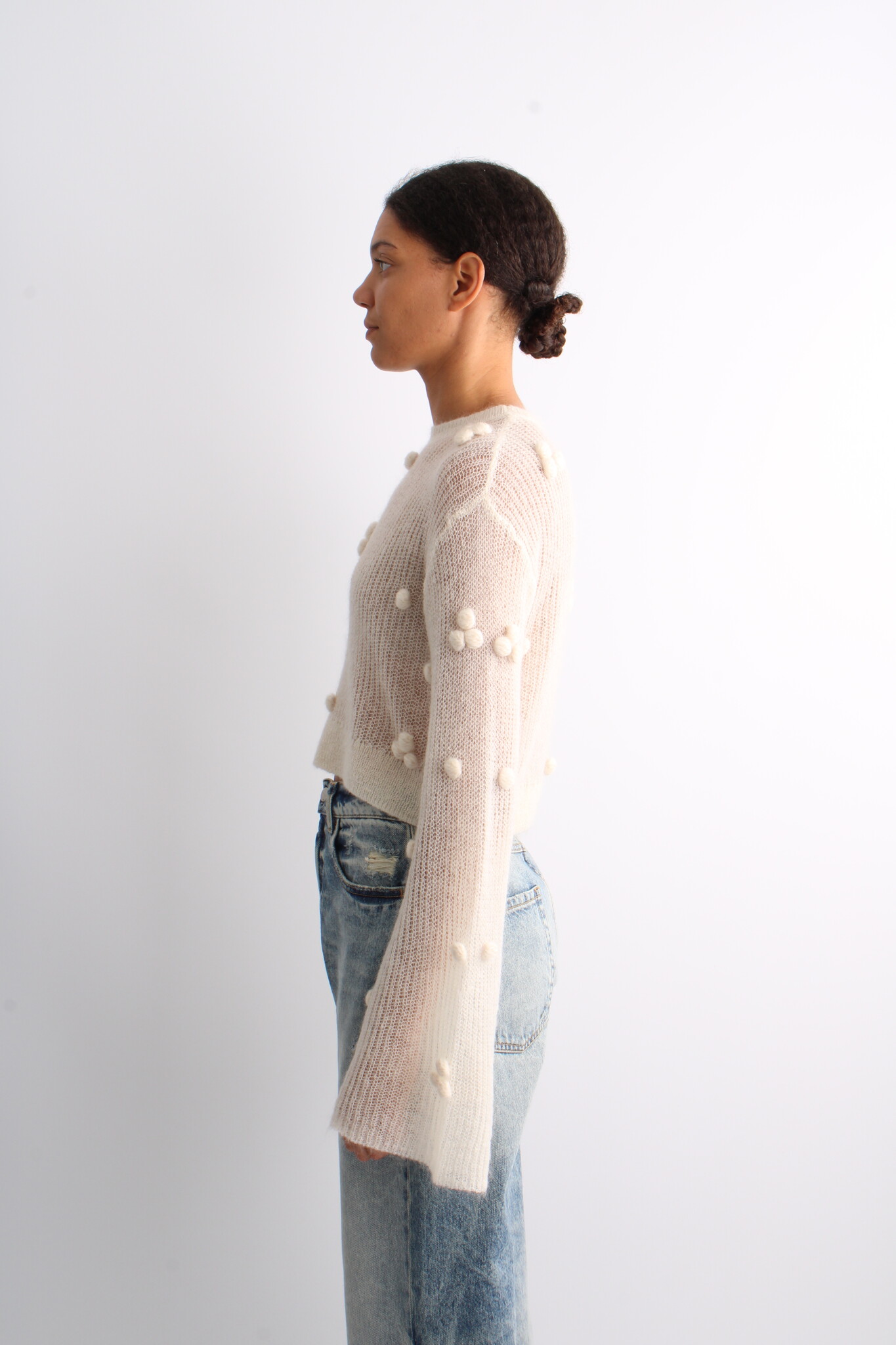 Rotate Light Knit LS Sweater