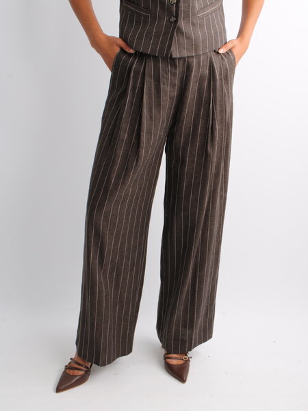 DAY Enzo Linen Stripe Trousers