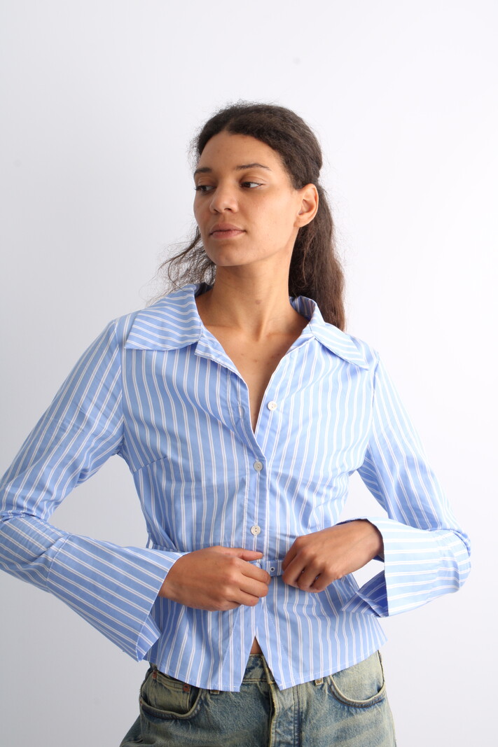 House of Sunny Belted Shirt