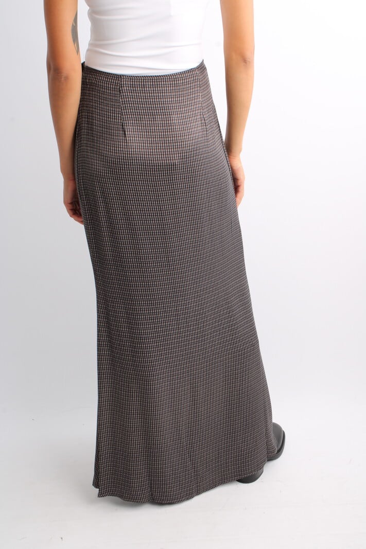 Remain Maxi Check Skirt