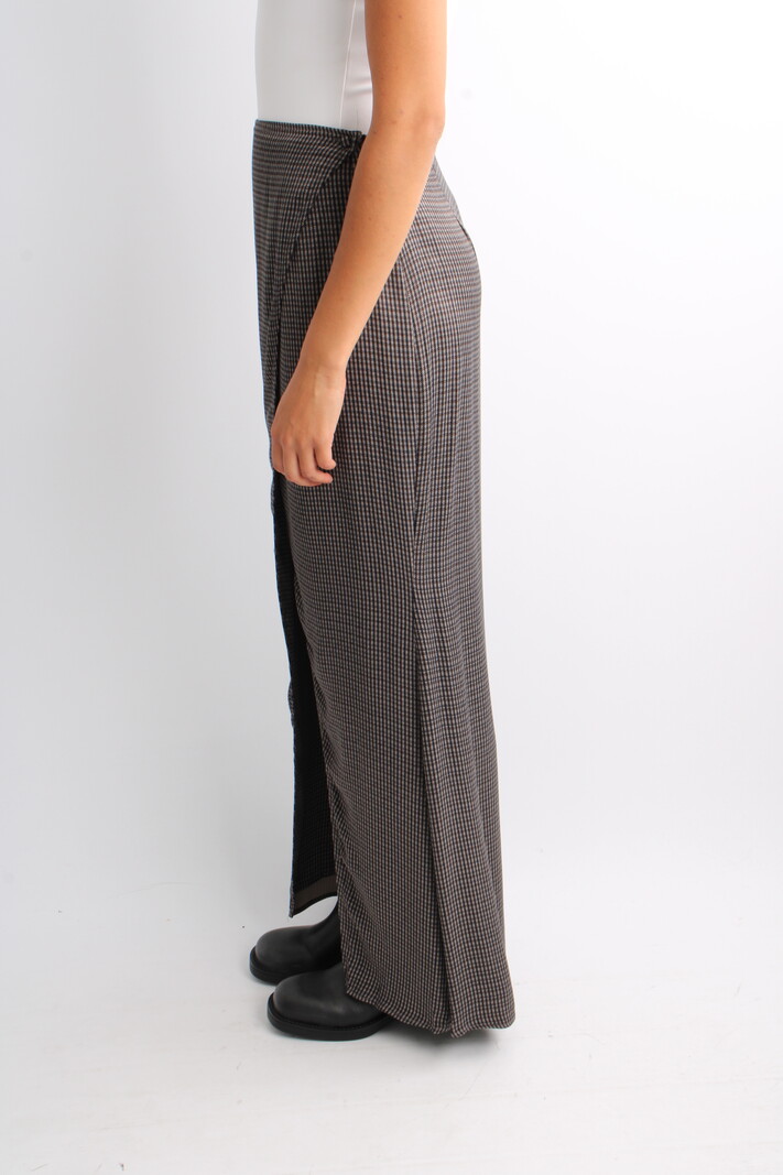 Remain Maxi Check Skirt