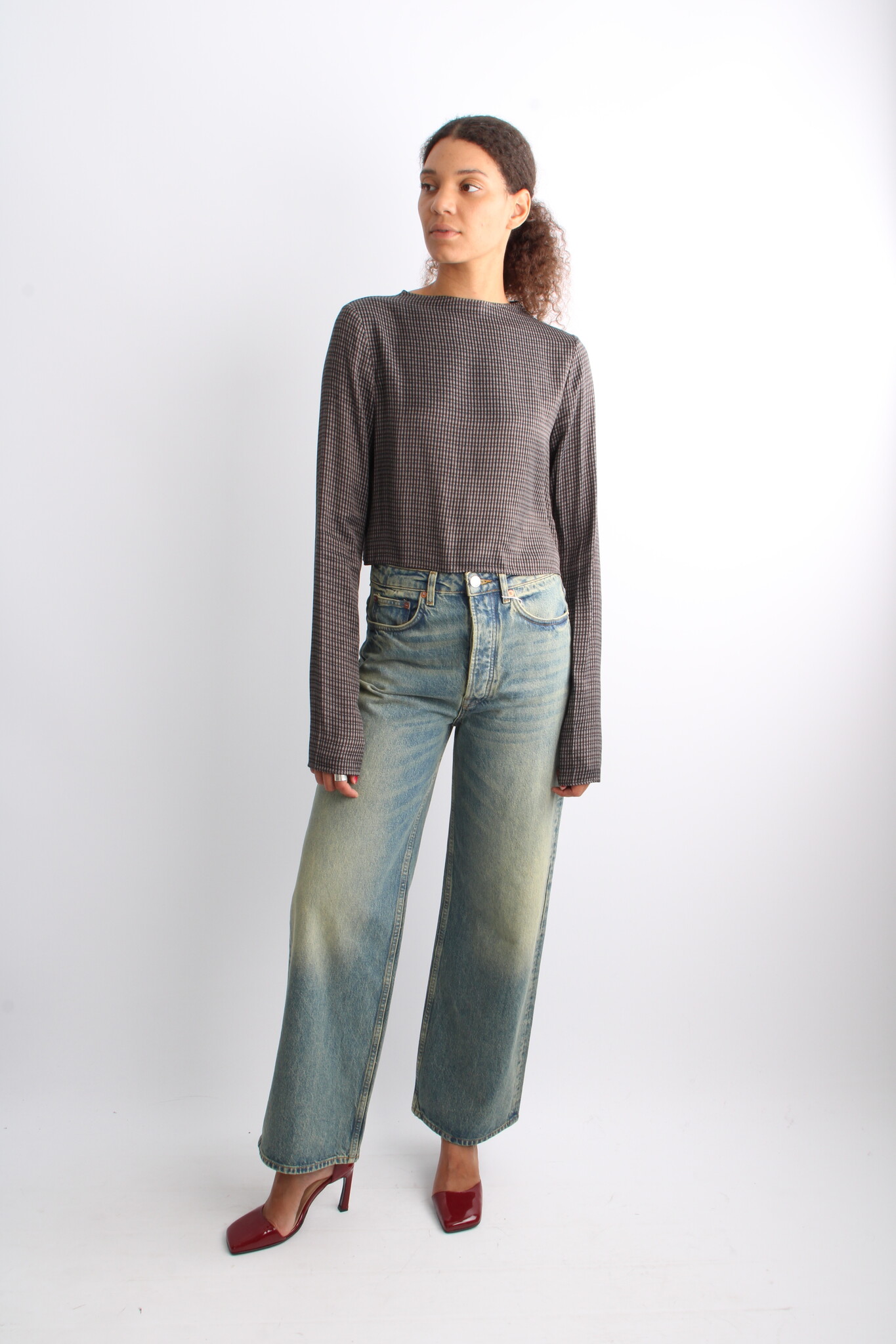 Remain Drapy Check Shirt