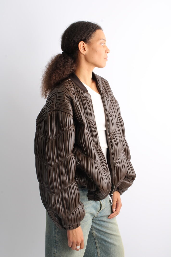 Rotate Pleated Bomber Jacket