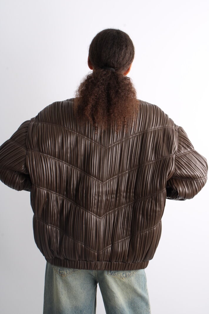 Rotate Pleated Bomber Jacket