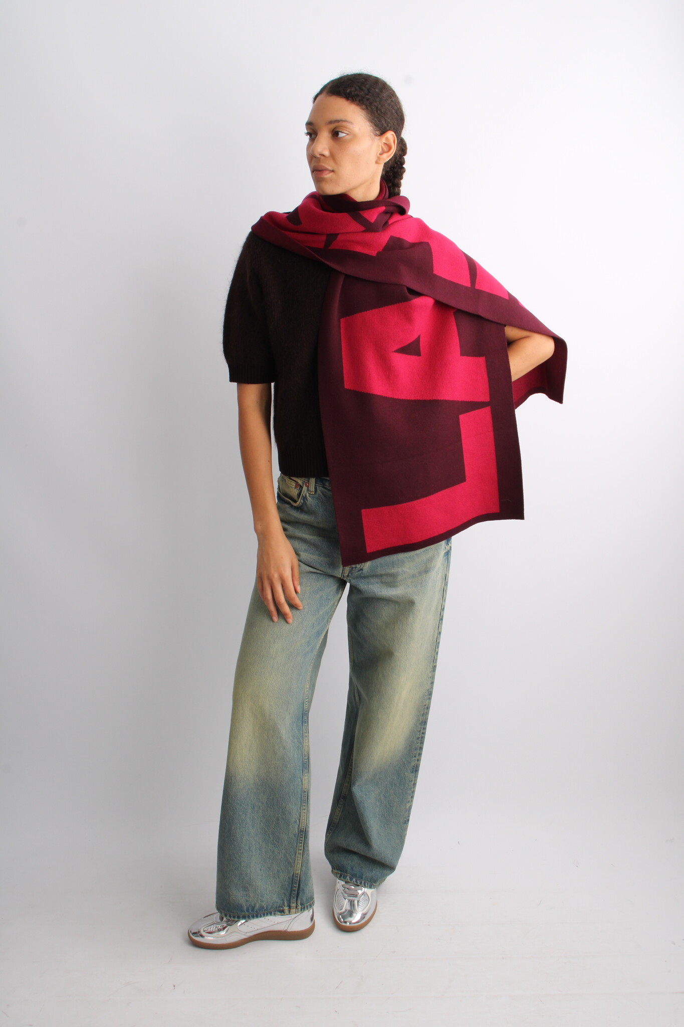 Laagam Damson Logo Scarf