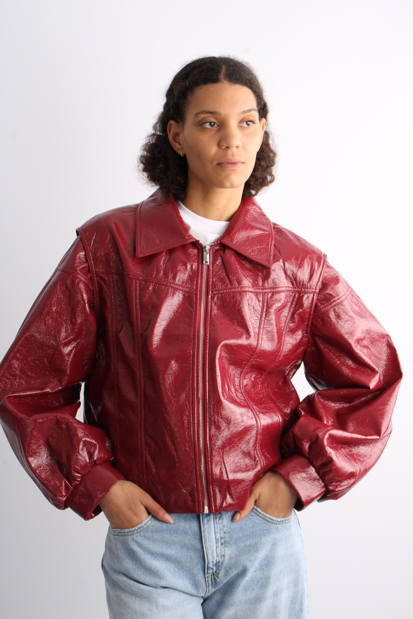 Laagam Cupido Faux Leather Bomber
