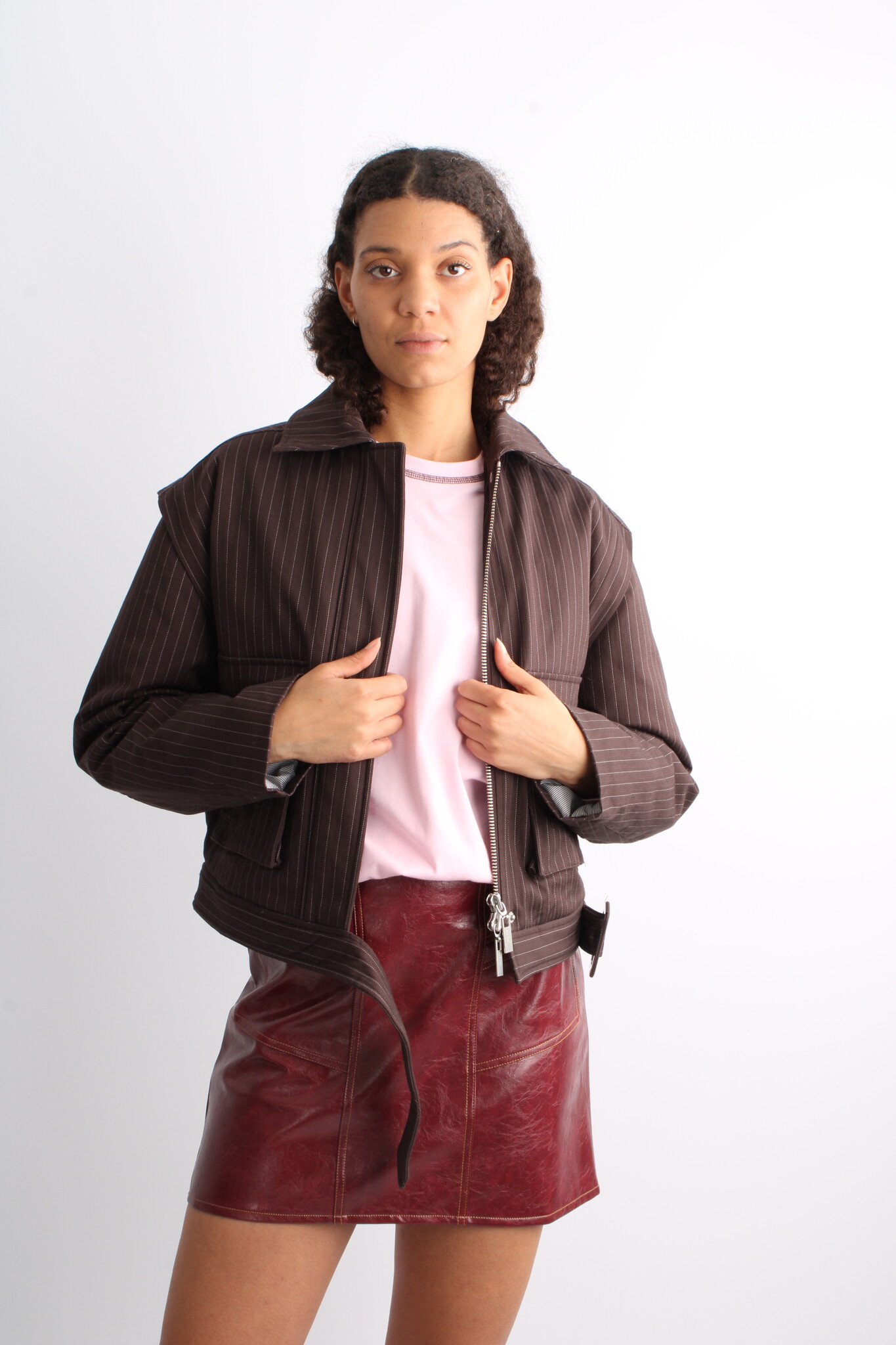 Laagam Frankie Faux Leather Skirt