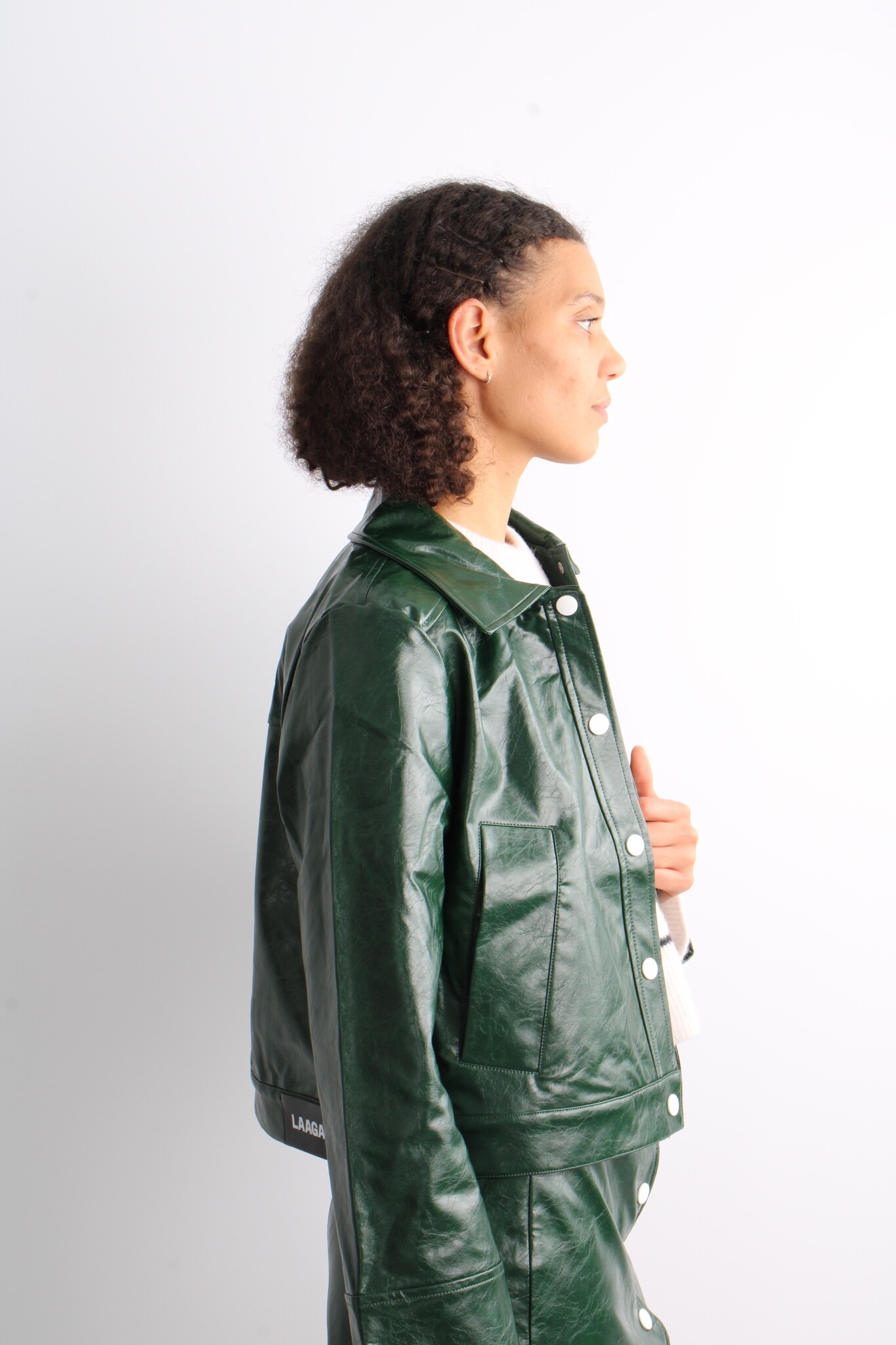 Laagam Lena Faux Leather Jacket