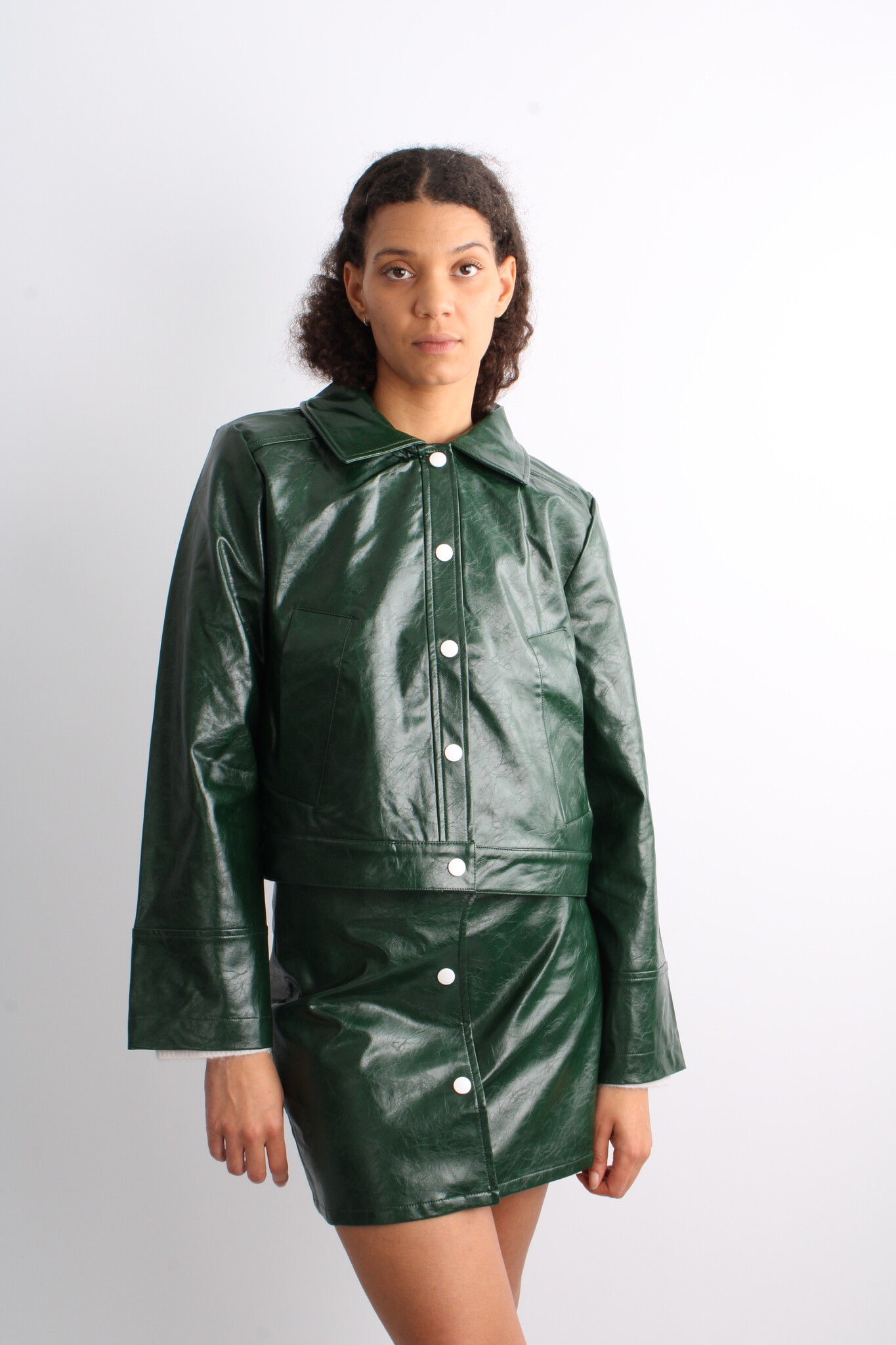Laagam Lena Faux Leather Jacket