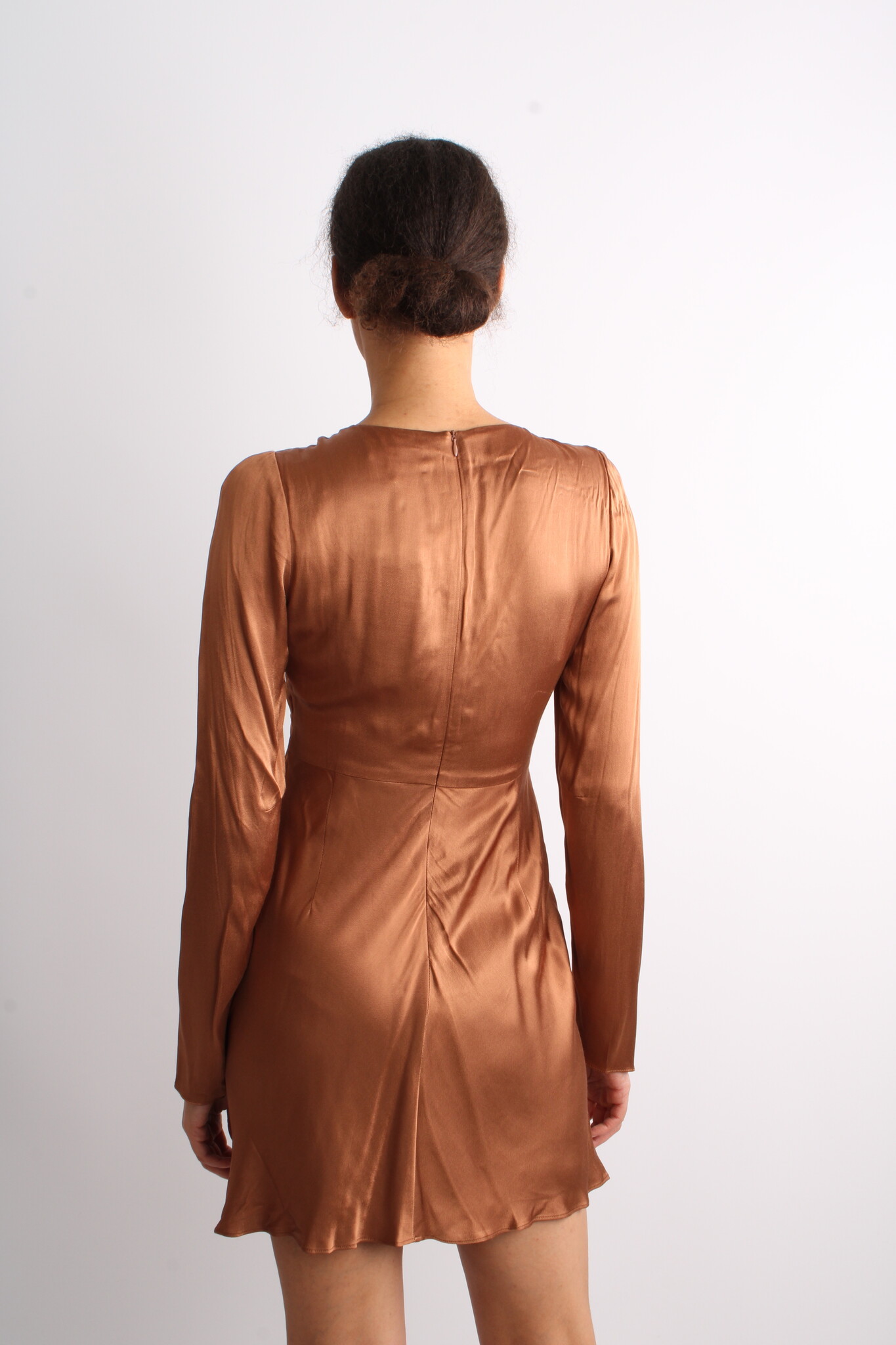 Shona Joy Felicity Cut Out Longsleeve Dress