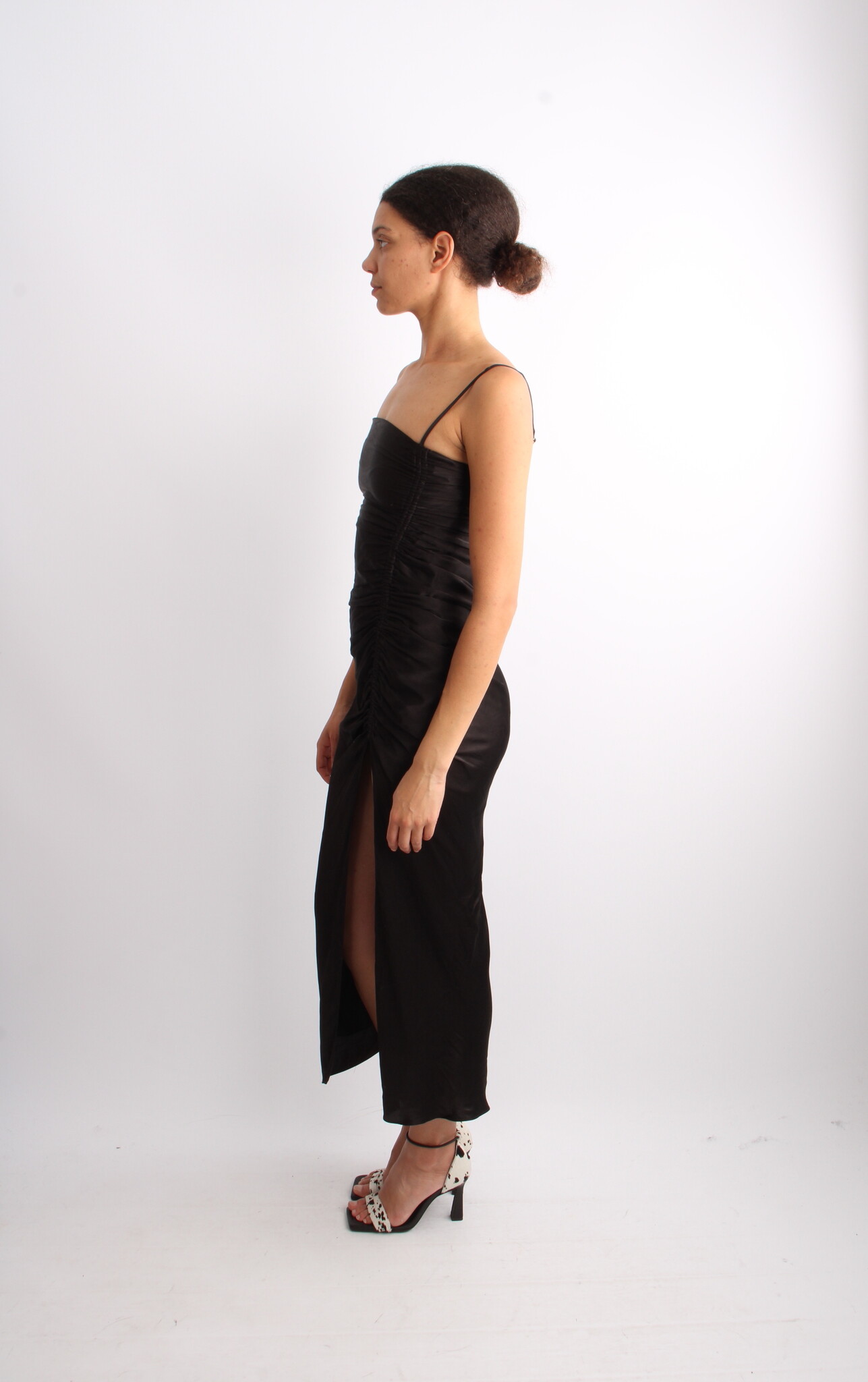 Shona Joy Sansa Ruched Midi Dress