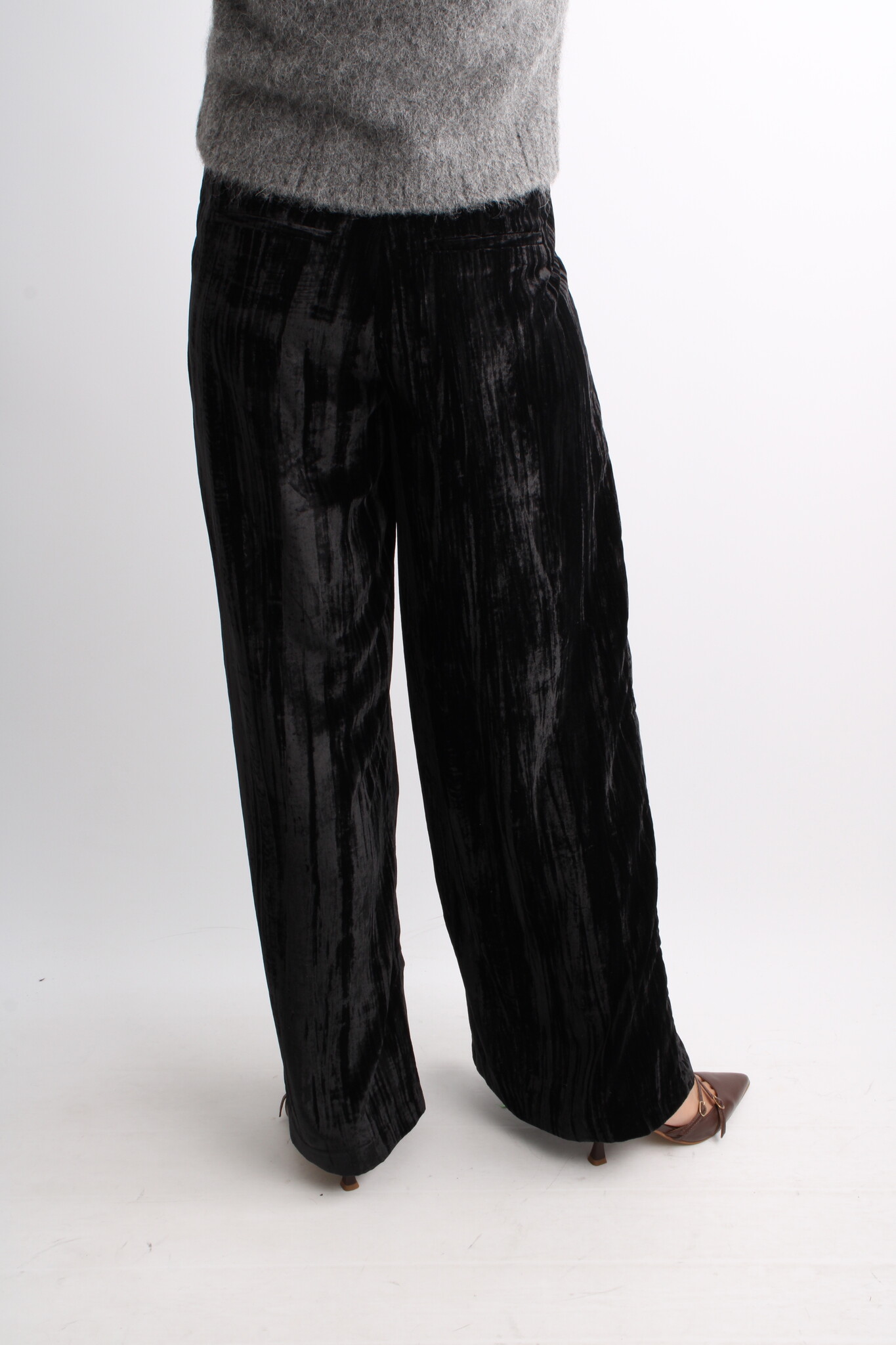 2ndday Alex Crinkled Velvet Trousers