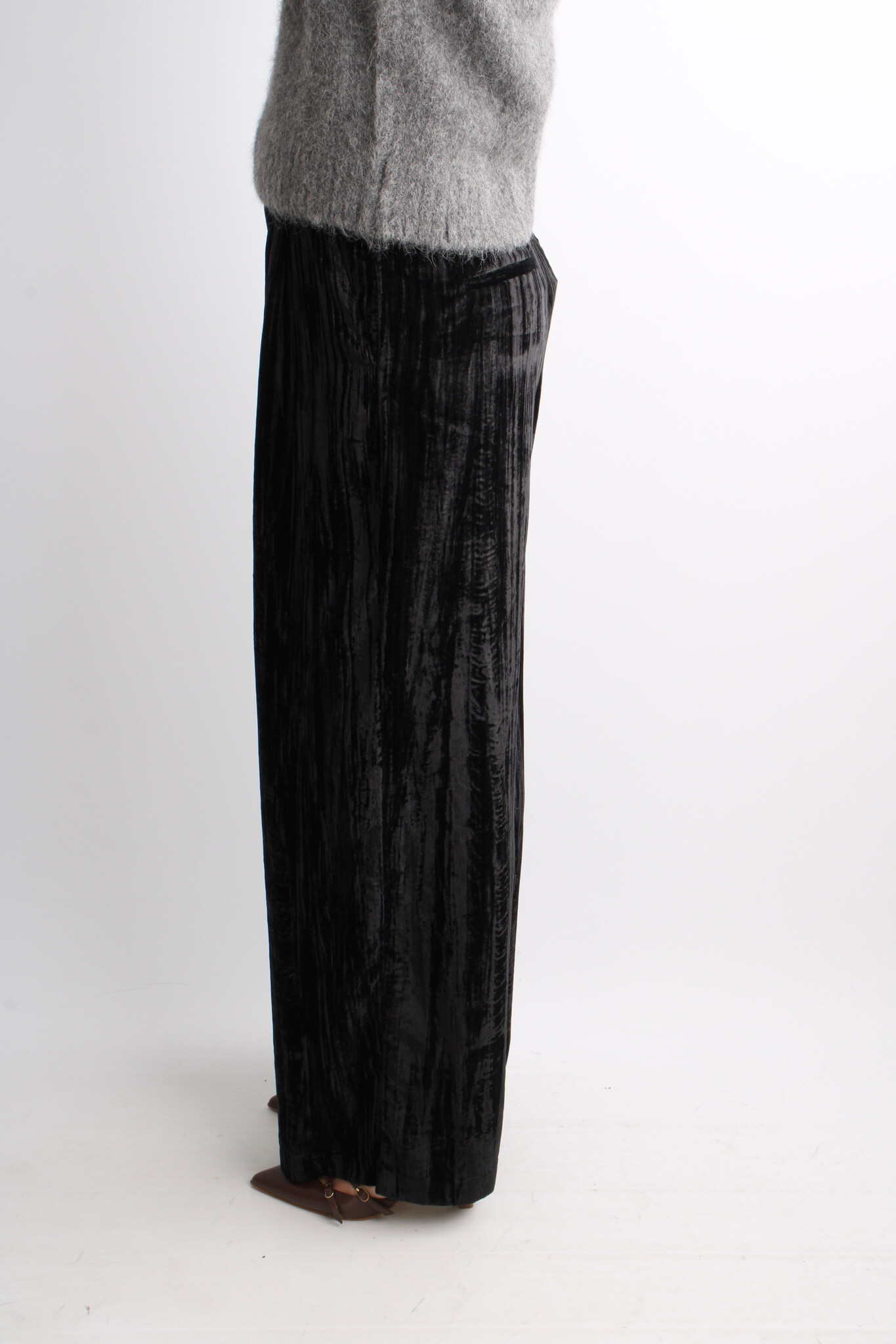 2ndday Alex Crinkled Velvet Trousers