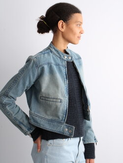 House of Sunny Cropped Boxy Racing Jacket