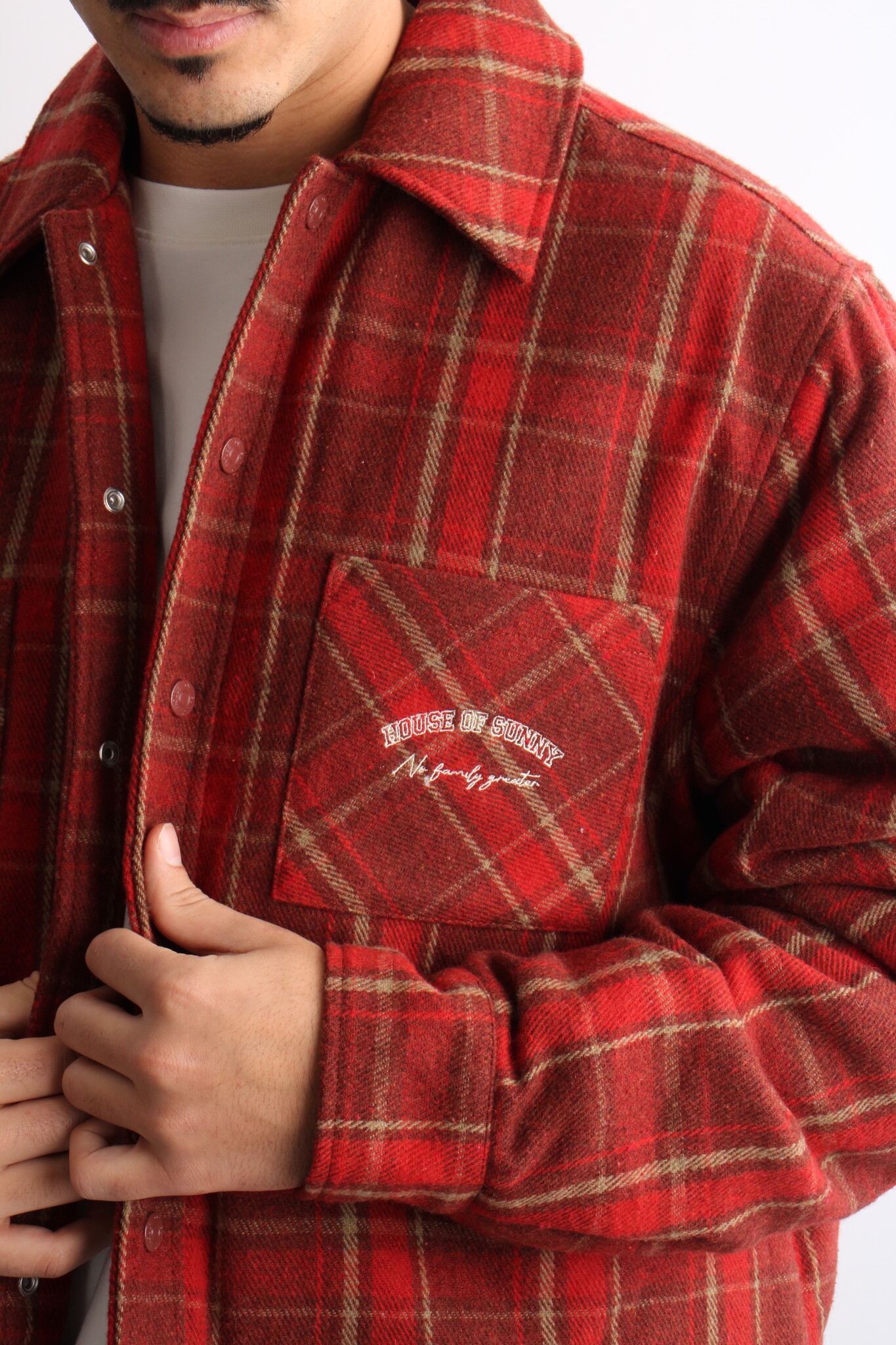 House of Sunny Overshirt With Quilted Lining