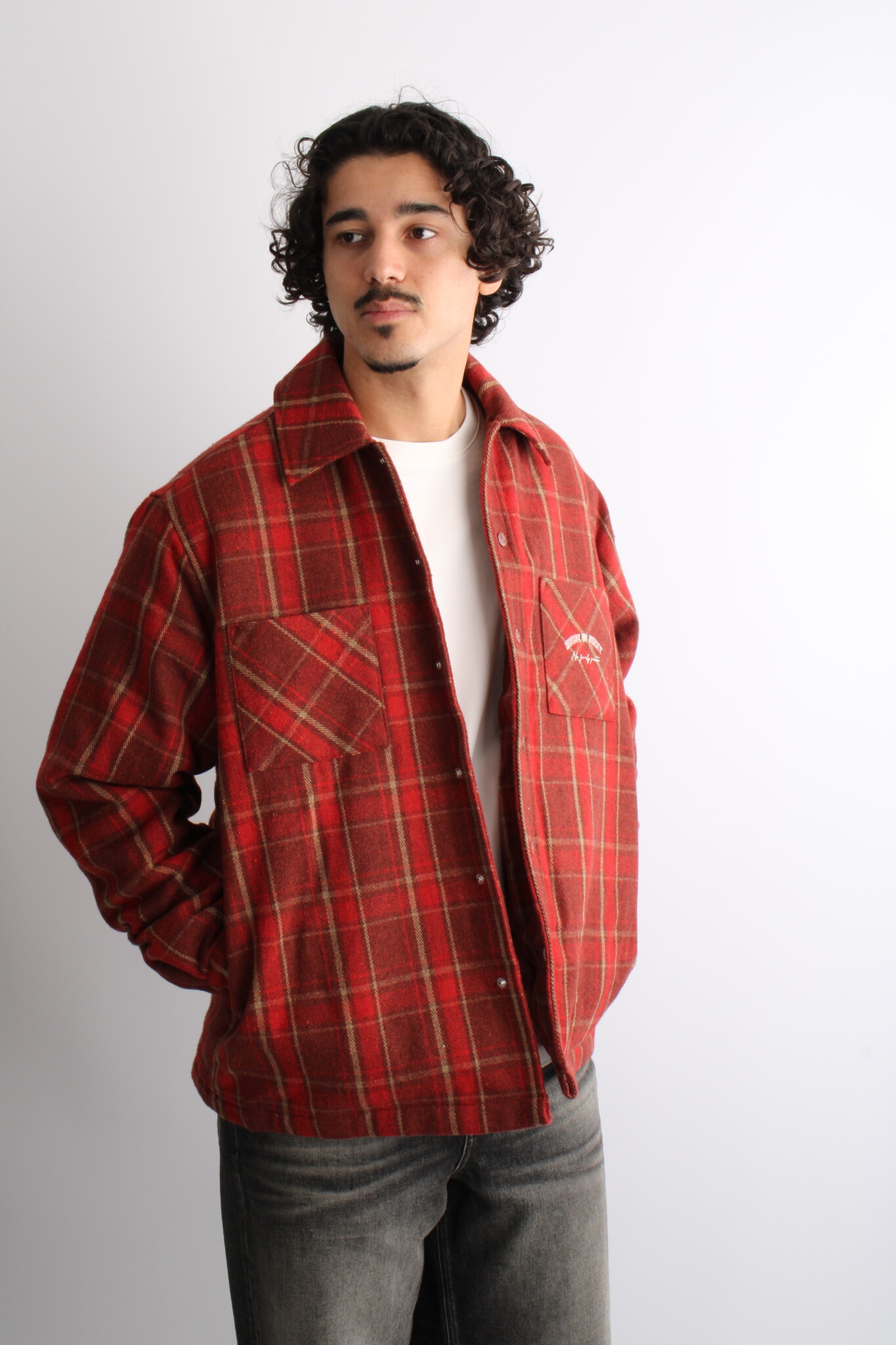 House of Sunny Overshirt With Quilted Lining