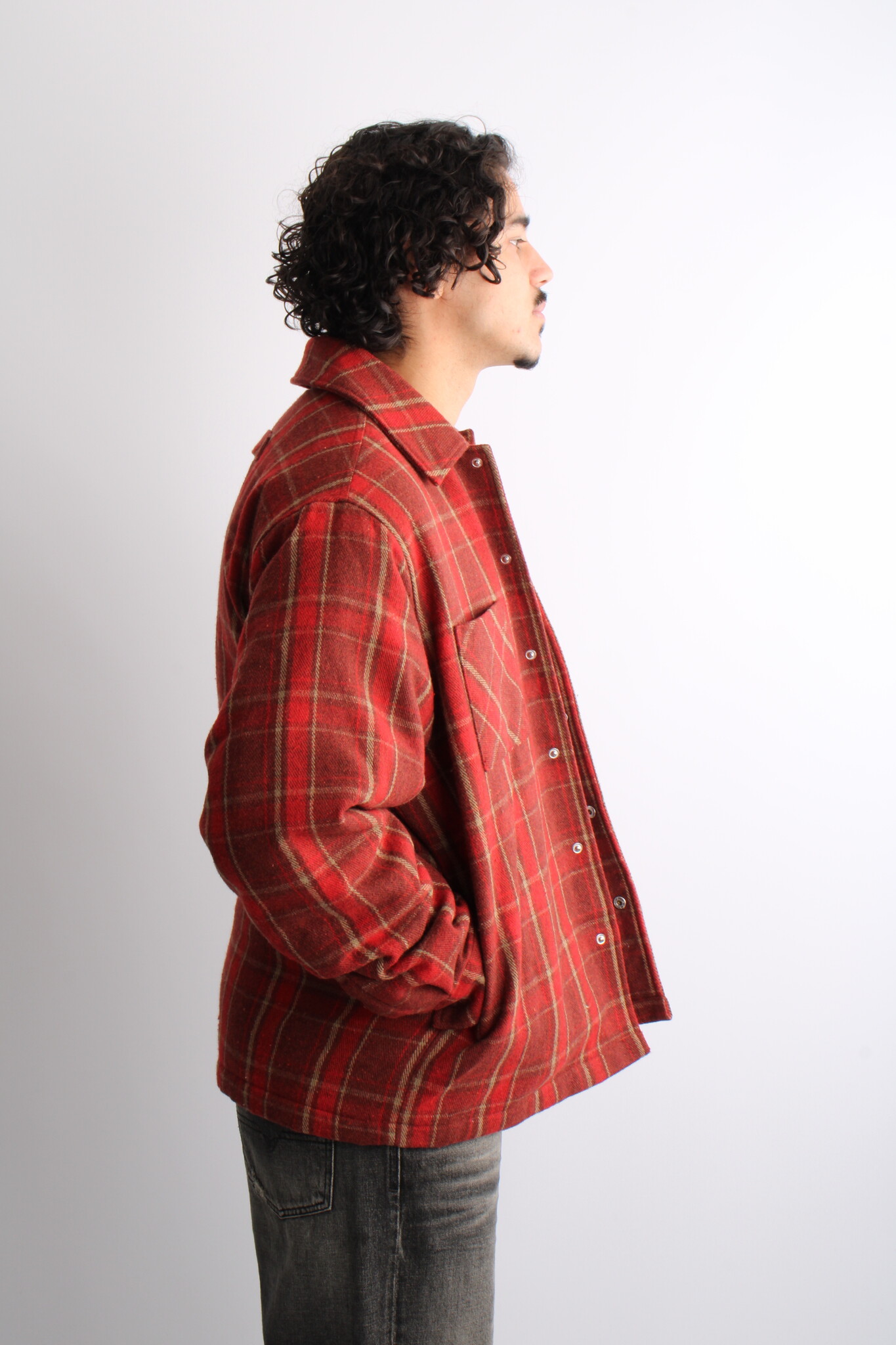 House of Sunny Overshirt With Quilted Lining