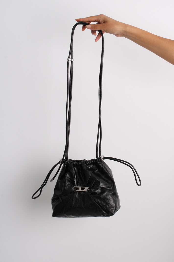 早い者勝ち!!! DIESE ◆ クロスボディバッグ｜Scrunch-D Bucket Women's Scrunch-D-Bucket bag in shiny wrinkled leather