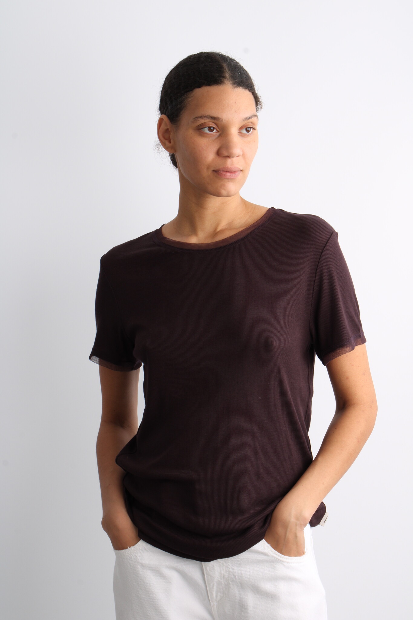 Remain Mesh Trim T-shirt