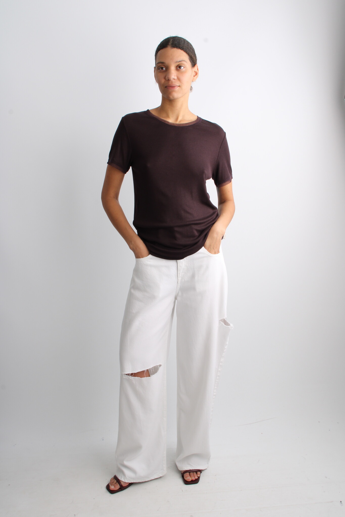 Remain Mesh Trim T-shirt