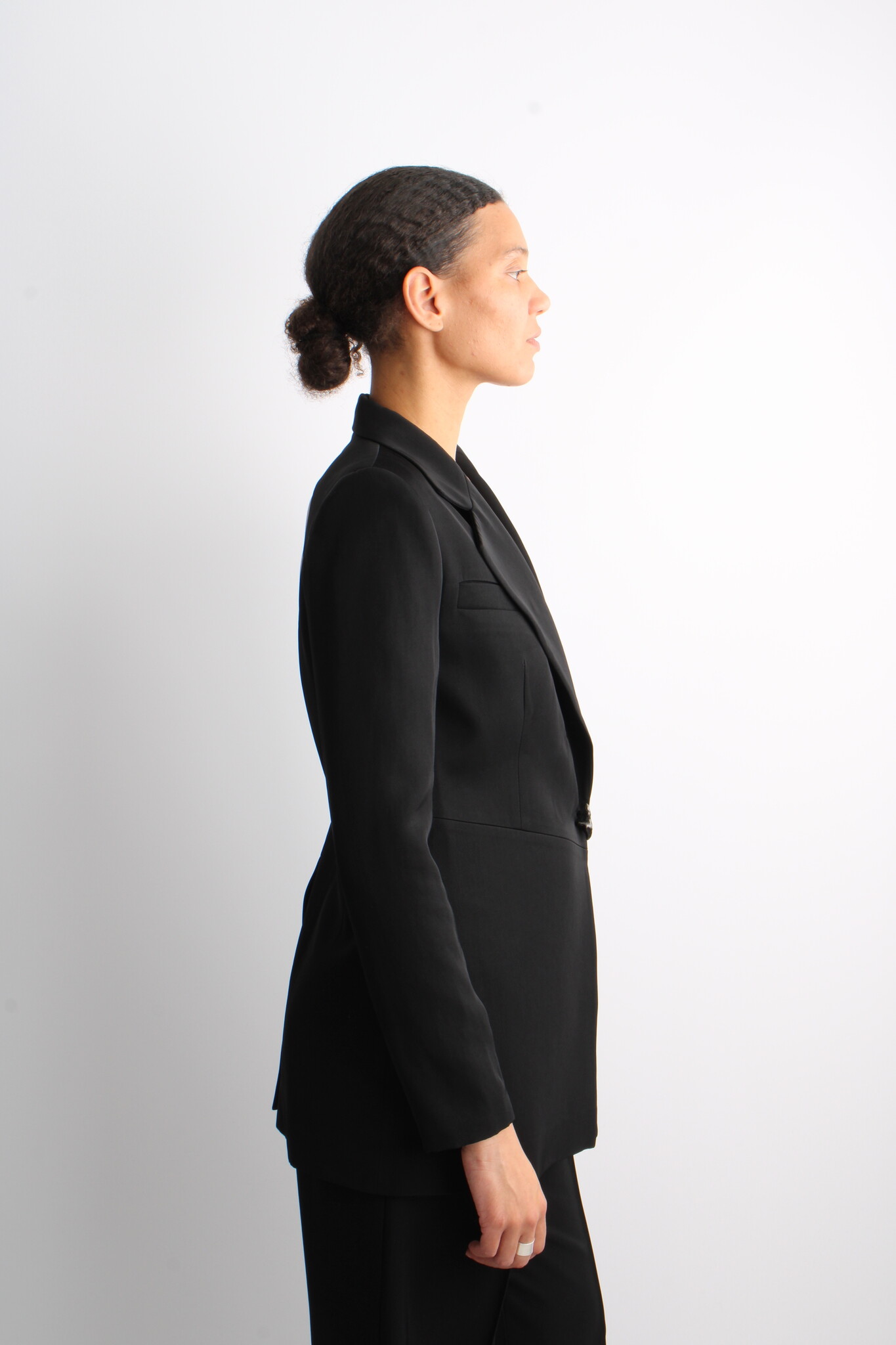 KM By Lange Polu Open Back Viscose Blazer