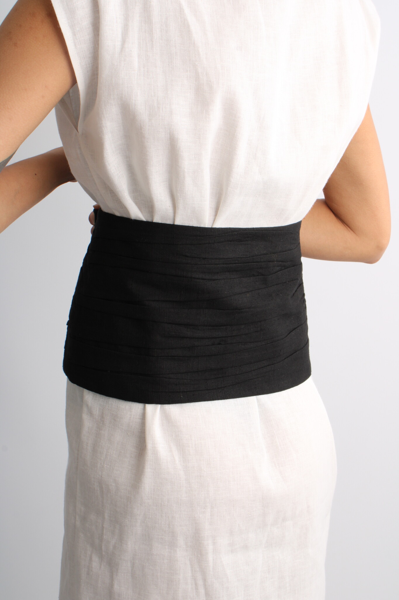 KM By Lange Linen Puff Corset