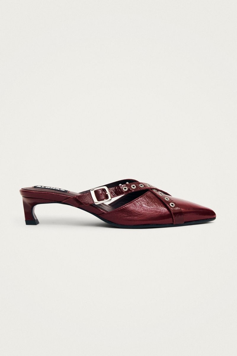 Alohas Zyra Onix Leather Mules