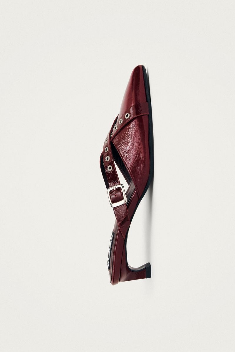 Alohas Zyra Onix Leather Mules