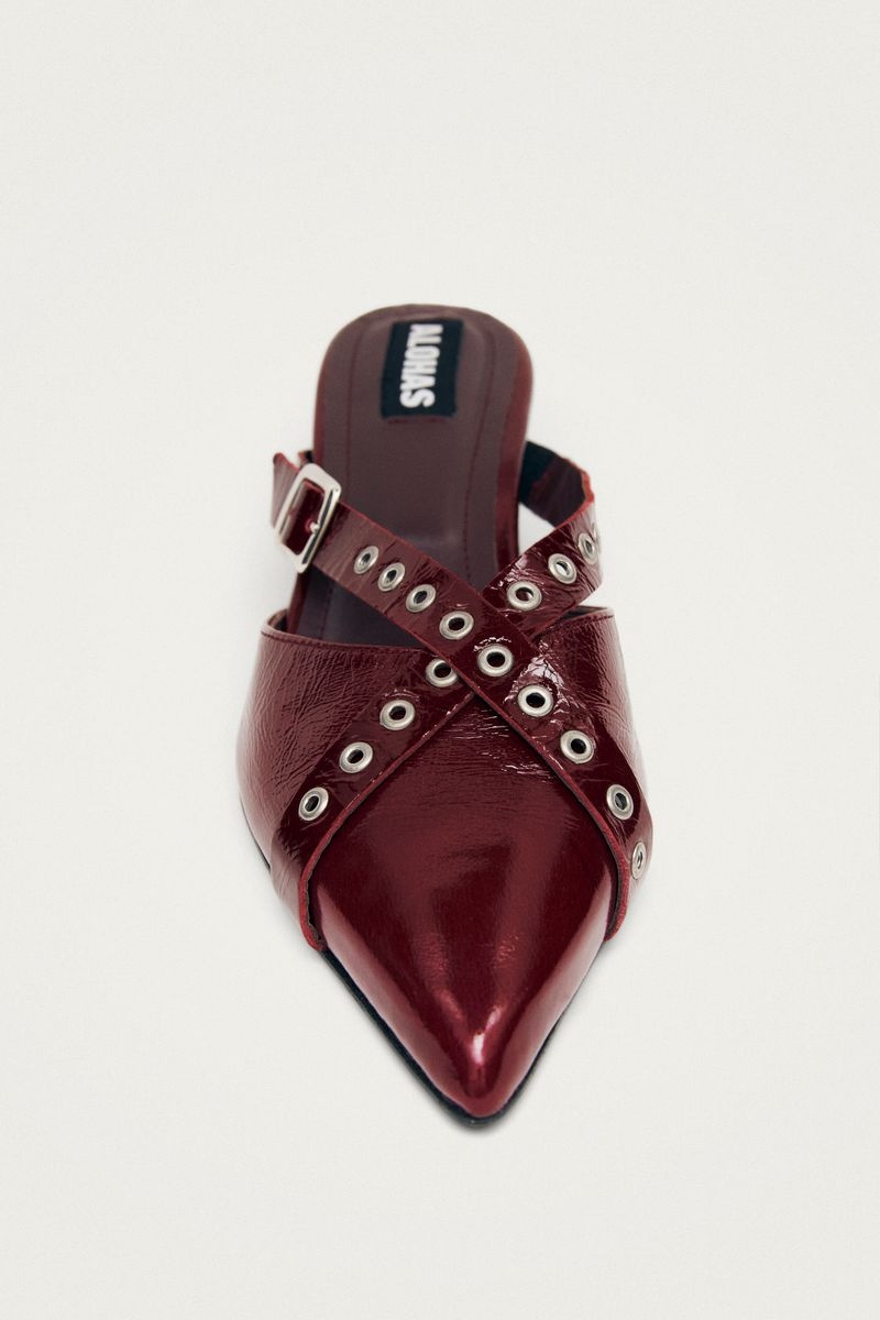 Alohas Zyra Onix Leather Mules