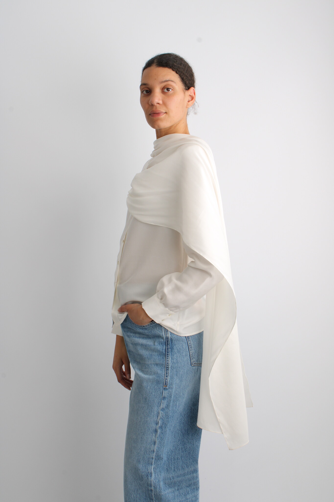 KM By Lange Dnipro Long Tie Blouse