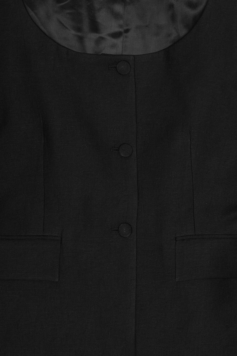 Remain Open Neck Fitted Blazer