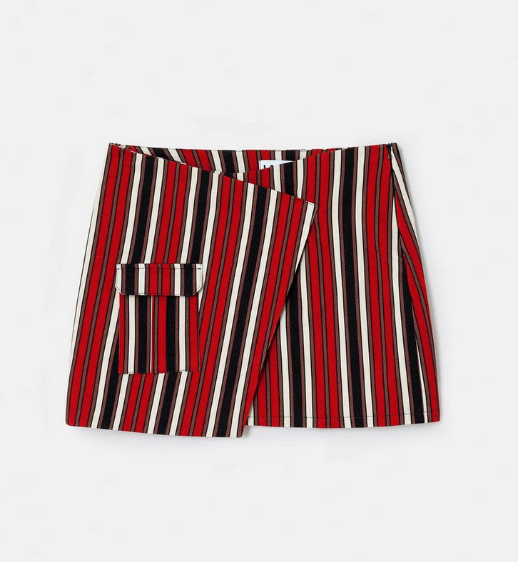 Laagam Noa Striped Mini Skirt