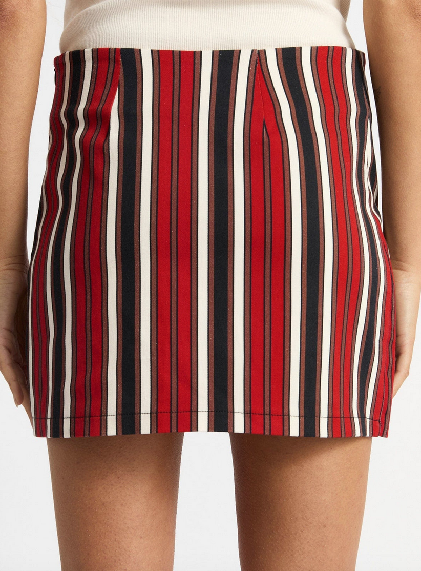 Laagam Noa Striped Mini Skirt