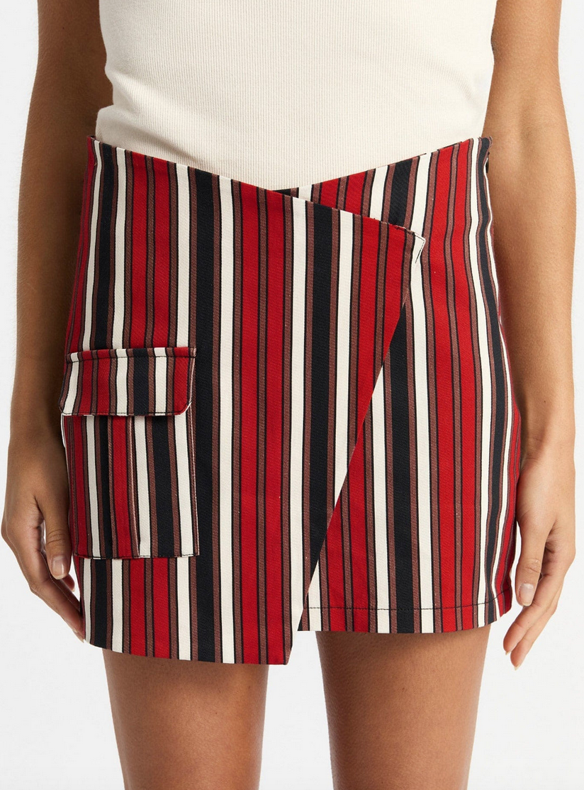 Laagam Noa Striped Mini Skirt