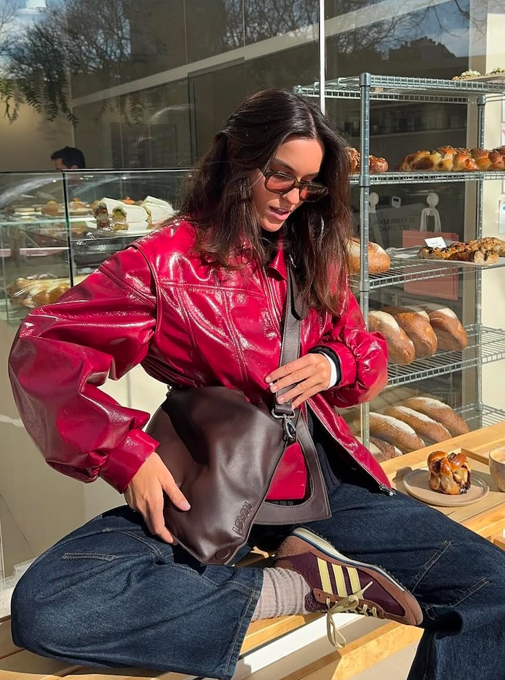 Laagam Cupido Faux Leather Bomber