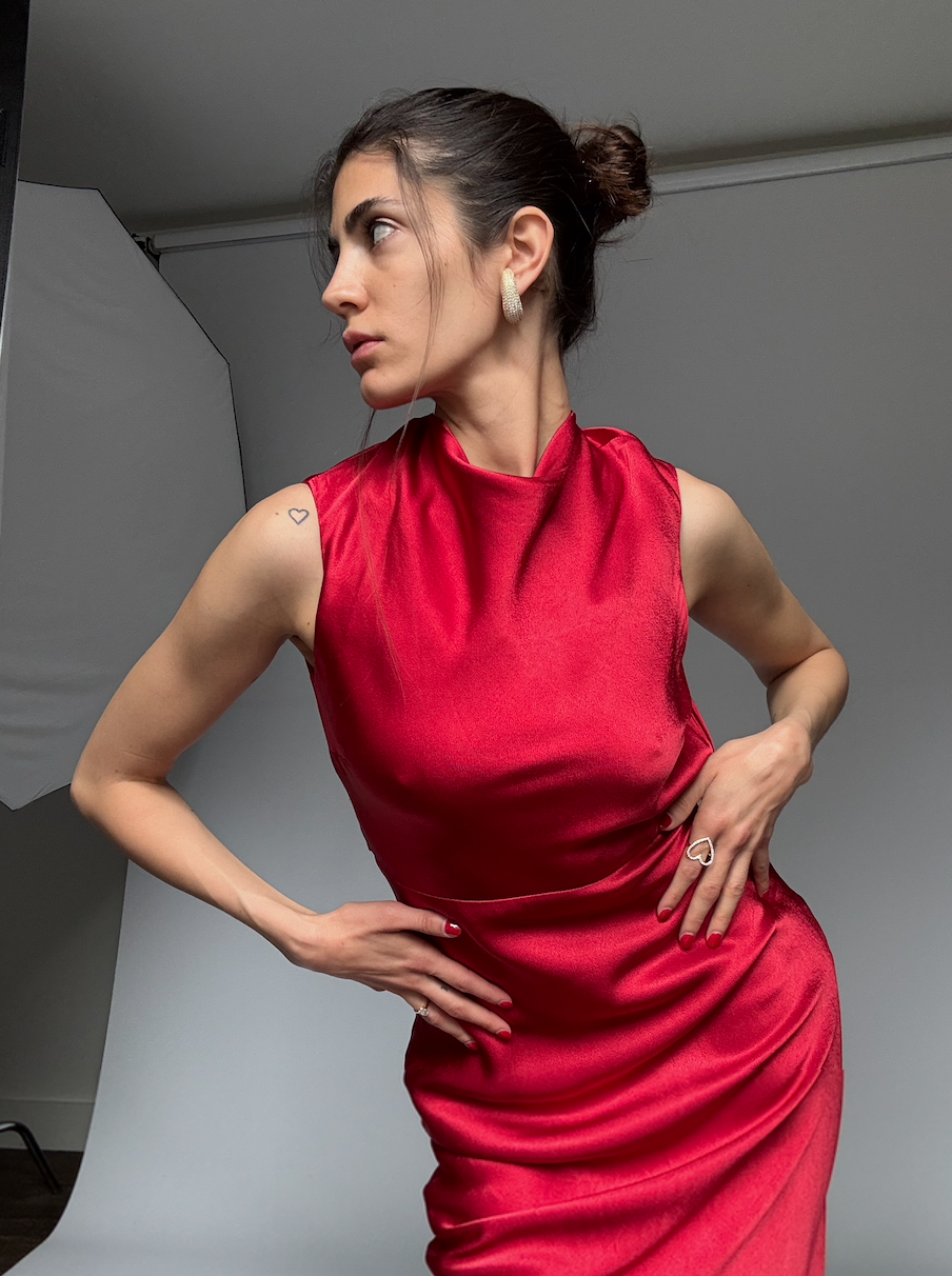 Shona Joy Tatum Cowl Back Maxi Dress